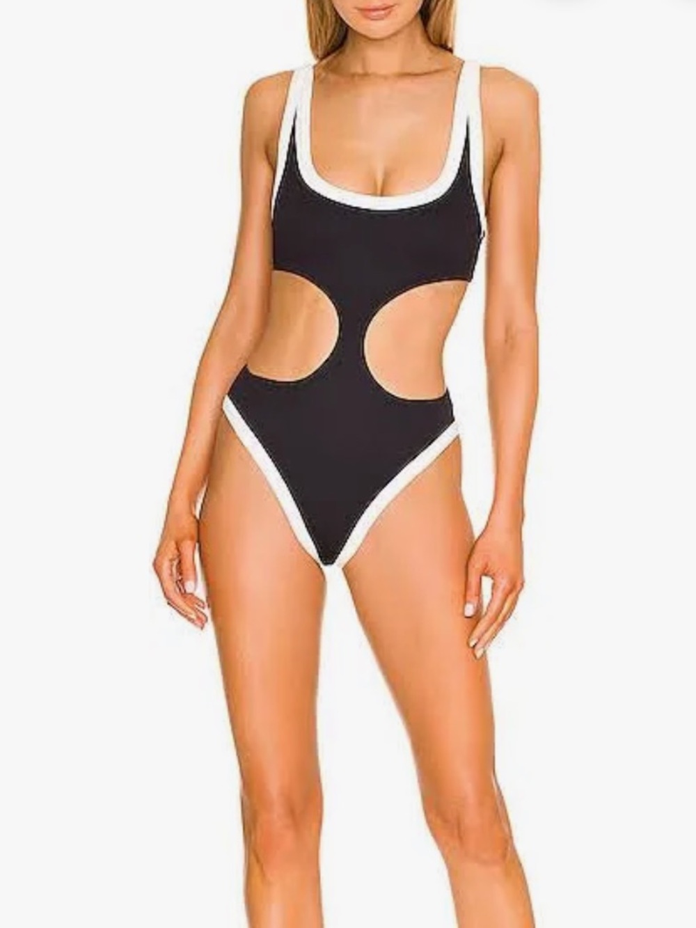 Maaji Reversible Orchid Shadows Cut Out One Piece Swimsuit M NWT